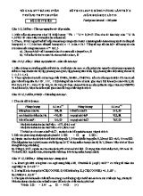 Đề thi olimpic hùng vương lần thứ X môn Hoá học lớp 10 - Trường THPT chuyên